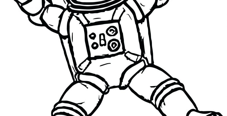 Astronot Boyama Sayfaları